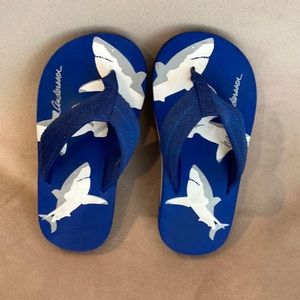 Hanna Andersson Shark flip flops